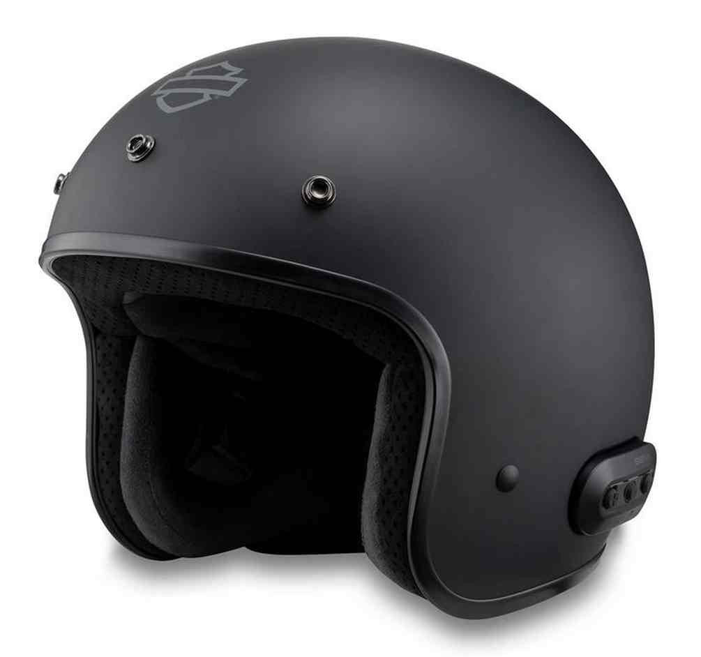 Harley-Davidson Fury N04 Bluetooth 3/4 Helmet, Matte Black