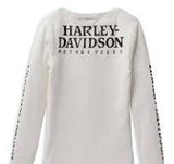 Harley-Davidson® Women's Willie G™ Snap Front Long Sleeve Henley, 99100-22VW