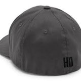 Harley-Davidson® Men's Apex Softail Stretch Fit Baseball Hat, Gray 97721-25VM