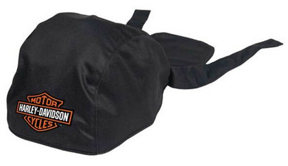 Harley-Davidson® Bar & Shield Polyester One Size Headwrap - Solid Black - Superstition Harley-Davidson