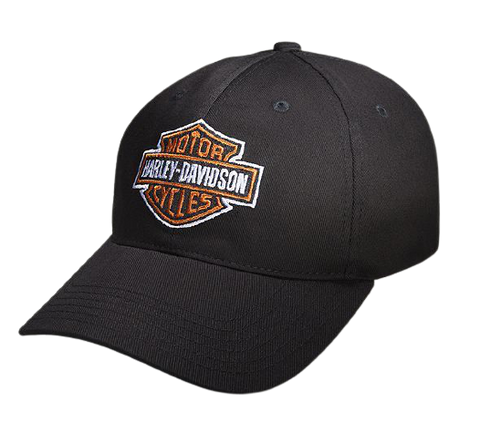 Harley-Davidson® Classic Bar & Shield Stretch Fit Cap, Black - Superstition Harley-Davidson