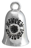 Harley-Davidson® Engraved Black Rose H-D Script Ride Bell - Silver Finish HRB116 - Superstition Harley-Davidson