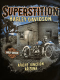 Harley-Davidson® Men's Bar & Shield Night Scene Long Sleeve Tee, Black