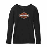 Harley-Davidson Women's Bar & Shield Long Sleeve Pajama Set, 96159-25VW
