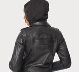 Harley-Davidson Womens Potomac 3-in-1 Leather Riding Jacket - Black, 98006-22VW