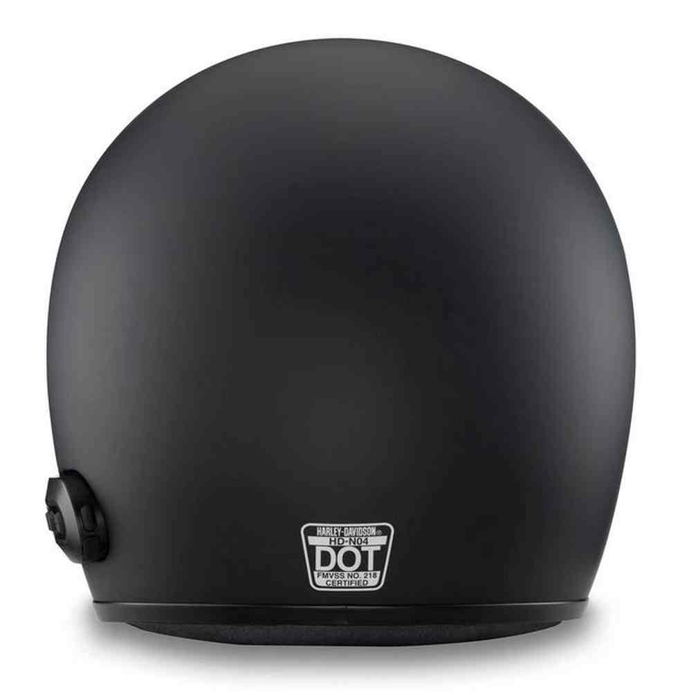 Harley-Davidson Fury N04 Bluetooth 3/4 Helmet, Matte Black