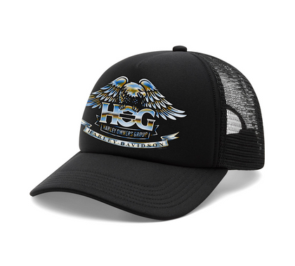 Harley-Davidson® Electric Eagle H.O.G. Trucker Hat, 97800-25VX