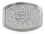 Harley-Davidson® Women's Bar & Shield Embellished Belt Buckle – Brushed Nickle
