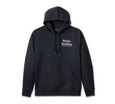 Harley-Davidson® Loaded with Horsepower Raglan Hoodie , Black 96105-25vm
