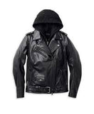 Harley-Davidson Womens Potomac 3-in-1 Leather Riding Jacket - Black, 98006-22VW