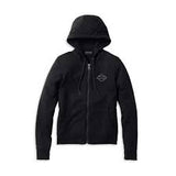 Harley-Davidson Womens Potomac 3-in-1 Leather Riding Jacket - Black, 98006-22VW