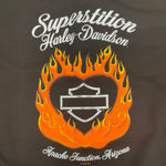 Harley-Davidson® Willie G Skull  Flaming Heart Emblem Short Sleeve Tee, Black