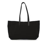 Harley-Davidson® Women's H-D Rose Summer Canvas Tote Bag w/ Leather Straps, Black