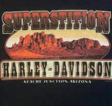Harley-Davidson® Elongated Bar & Shield Superstition Logo Short Sleeve T-Shirt, Black or White
