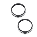 Harley-Davidson® 4 in. Defiance Auxiliary Lamp Trim Rings, 61400355 - Superstition Harley-Davidson