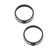 Harley-Davidson® 4 in. Defiance Auxiliary Lamp Trim Rings, 61400355 - Superstition Harley-Davidson