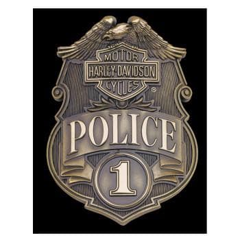 Harley-Davidson® Tin Sign - H-D Police Shield w/ Bar & Shield 2010161 - Superstition Harley-Davidson