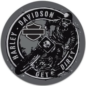 Harley-Davidson® Get Dirty Embossed Tin Sign, 2012101 - Superstition Harley-Davidson