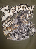 Harley-Davidson® Men's Fink Hog Short Sleeve T-Shirt, Military Green - Superstition Harley-Davidson