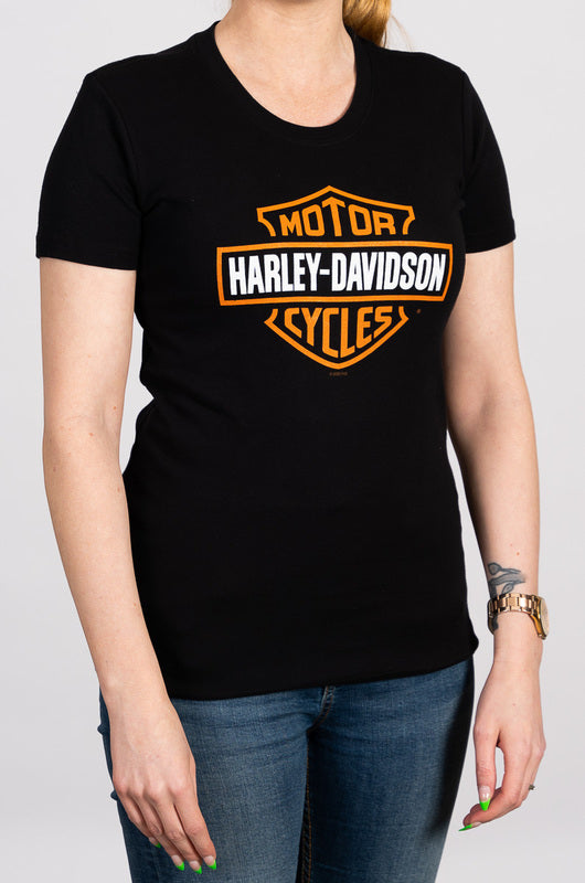 Harley Davidson Women's Bar & Shield Short Sleeve Tシャツ 402909360-PP-1.jpg?v=1659142098