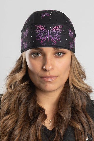 Hair Glove® Tribal Butterflies w/ Gems Full Head Wrap 50290 - Superstition Harley-Davidson