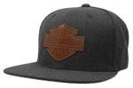 Harley-Davidson® Bar & Shield Patch Snapback Baseball Cap, Heather Gray - Superstition Harley-Davidson