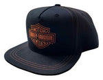Harley-Davidson® Rusted Embroidered Bar & Shield Snapback Flat Brim Baseball Cap - Superstition Harley-Davidson