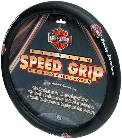 Harley-Davidson® Bar & Shield Speed Grip Steering Wheel Cover - Superstition Harley-Davidson