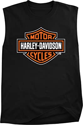 Harley-Davidson® Bar & Shield Logo Coyote Moon Sleeveless Muscle Shirt, Black - Superstition Harley-Davidson