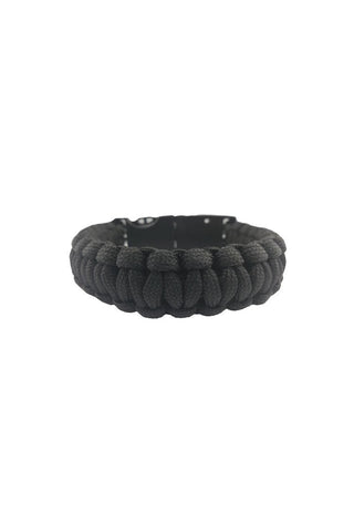 Hair Glove® Plain Black Survival Paracord Bracelet, 84100 - Superstition Harley-Davidson