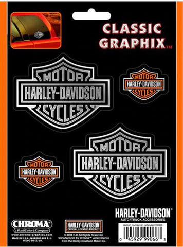 Harley-Davidson® Bar & Shield 4-Piece Decal Set Stickers, CG99066 - Superstition Harley-Davidson