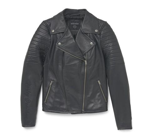 Harley-Davidson® Women's Belair Leather Jacket, 97026-22VW - Superstition Harley-Davidson
