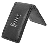 Harley-Davidson® Men's #1 Medallion Money Clip, Black Leather Magnetic Close CR2381L-BLK - Superstition Harley-Davidson