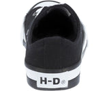 Harley-Davidson® Women's Zia 2" Black Canvas w/ White Trim Sneakers D83817 - Superstition Harley-Davidson