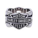 Harley-Davidson® Men's Stainless Steel Bar & Shield Steel Chain Ring HSR0029 - Superstition Harley-Davidson