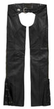 Harley-Davidson® Women's Deluxe II Mid-weight Leather Chaps, Black 98046-19VW - Superstition Harley-Davidson