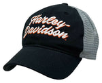 Harley-Davidson® Embroidered H-D Snapback Colorblocked Mesh Trucker Hat - Superstition Harley-Davidson