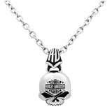 Harley-Davidson® Men's Steel Skull Bar & Shield Necklace HSN0003/22 - Superstition Harley-Davidson
