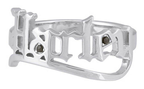 Harley-Davidson® Women's Old English Harley Ring - Sterling Silver, HDR0530 - Superstition Harley-Davidson