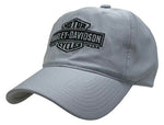 Harley-Davidson® Performance B&S Logo Stretch Fit Baseball Cap - Gray - Superstition Harley-Davidson