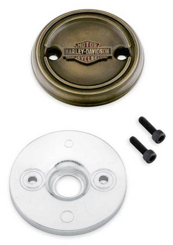 Harley-Davidson® Brass Finish Left Side Medallion - Fits XG Models, 25800091 - Superstition Harley-Davidson