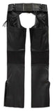 Harley-Davidson® Women's Deluxe II Mid-weight Leather Chaps, Black 98046-19VW - Superstition Harley-Davidson