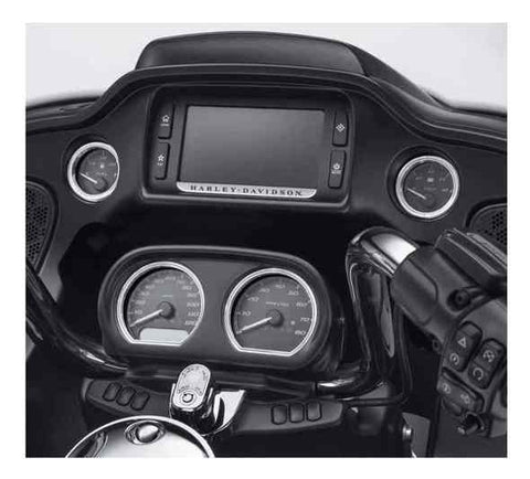 Harley-Davidson® 4-Piece Defiance Gauge Bezels Fairing Kit, 61400359 - Superstition Harley-Davidson