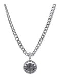 Harley-Davidson® Men's Stainless Steel Bar & Shield Circle Necklace HSN0041-22 - Superstition Harley-Davidson