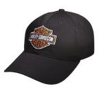 Harley-Davidson® Classic Bar & Shield Stretch Fit Cap, Black - Superstition Harley-Davidson