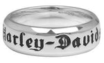 Harley-Davidson® Men's .925 Silver Couple's Band Ring, Size 10, HDR0216 - Superstition Harley-Davidson