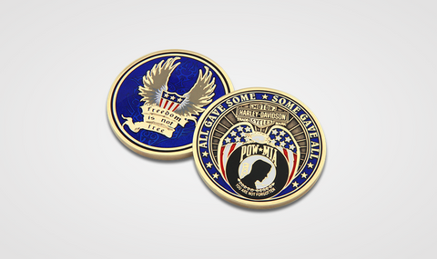 Harley-Davidson ® Freedom is not Free Challenge Coin, 8003012 - Superstition Harley-Davidson