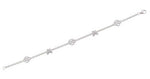 Harley-Davidson® Women's Criss Cross Crystal Bar & Shield Sterling Silver Bracelet - Superstition Harley-Davidson