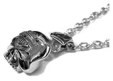 Harley-Davidson® Men's Steel Skull Bar & Shield Necklace HSN0003/22 - Superstition Harley-Davidson