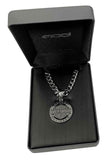 Harley-Davidson® Men's Stainless Steel Bar & Shield Circle Necklace HSN0041-22 - Superstition Harley-Davidson